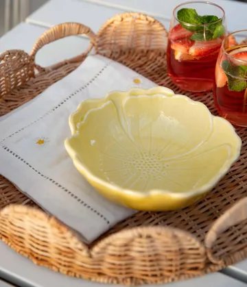 Round Scallop vassoio - Natural, 40 cm - Pick a Poppy