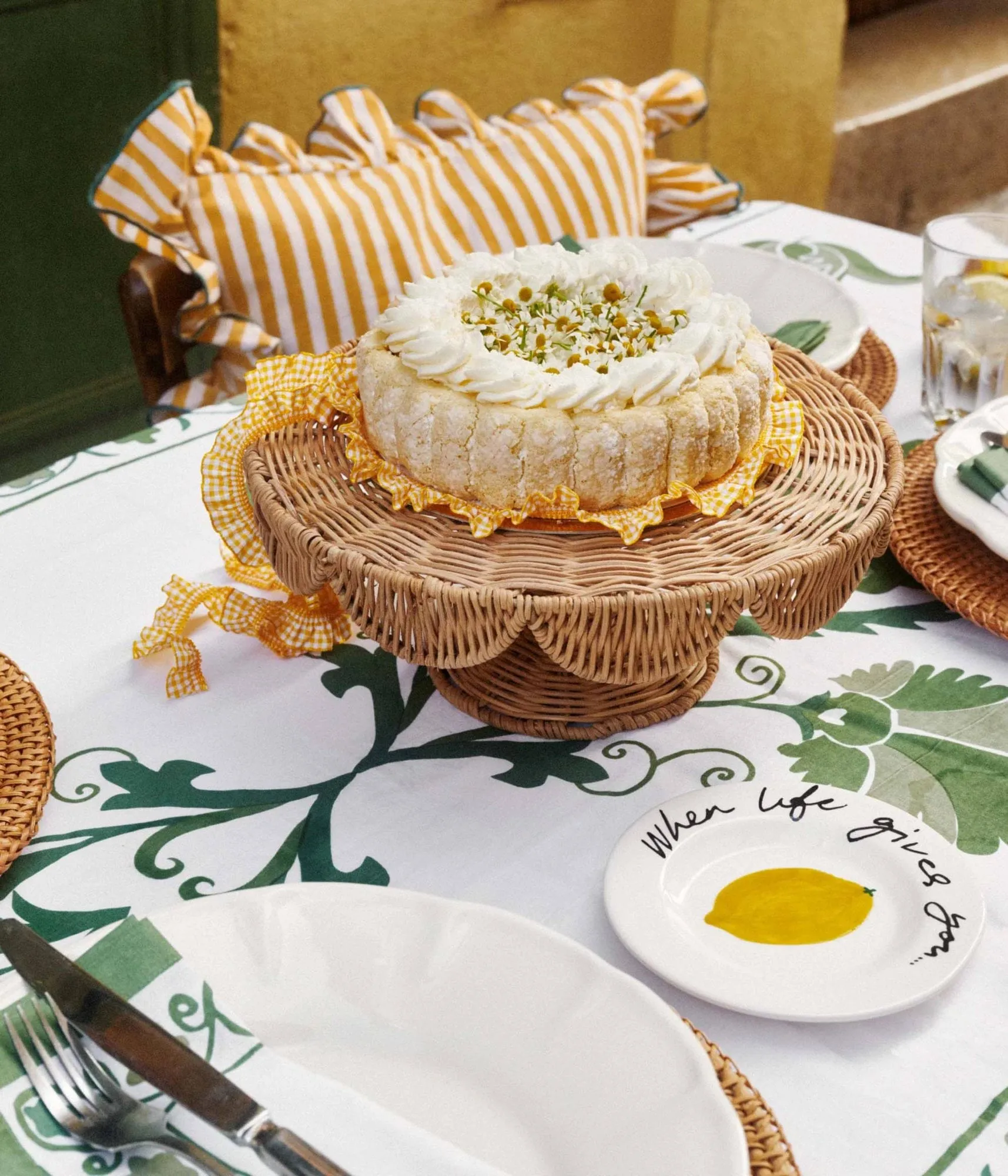 Scallop Cake piatto da portata, Natural, 30x12 cm Pick a Poppy