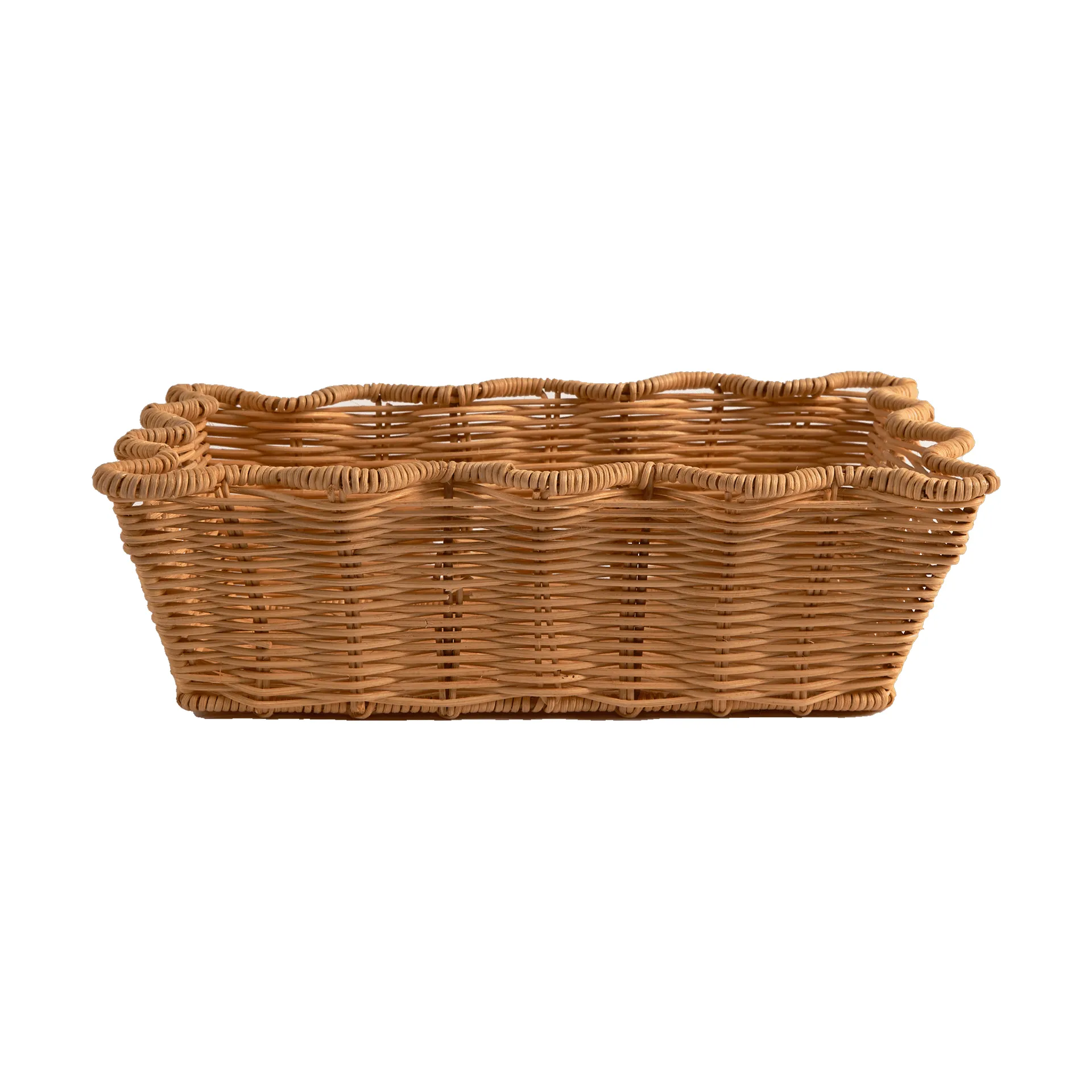 Scallop Rattan cesto, Natural, 20x30 cm Pick a Poppy