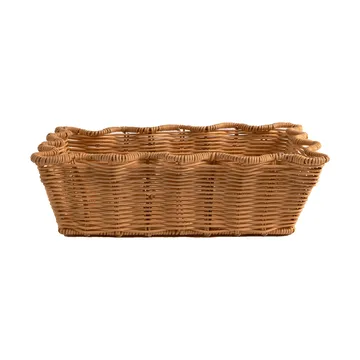 Scallop Rattan cesto - Natural, 20x30 cm - Pick a Poppy