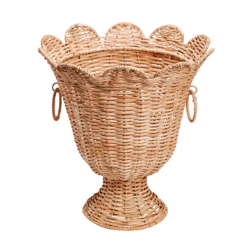Scallop Rattan vaso - Natural, 30x31 cm - Pick a Poppy