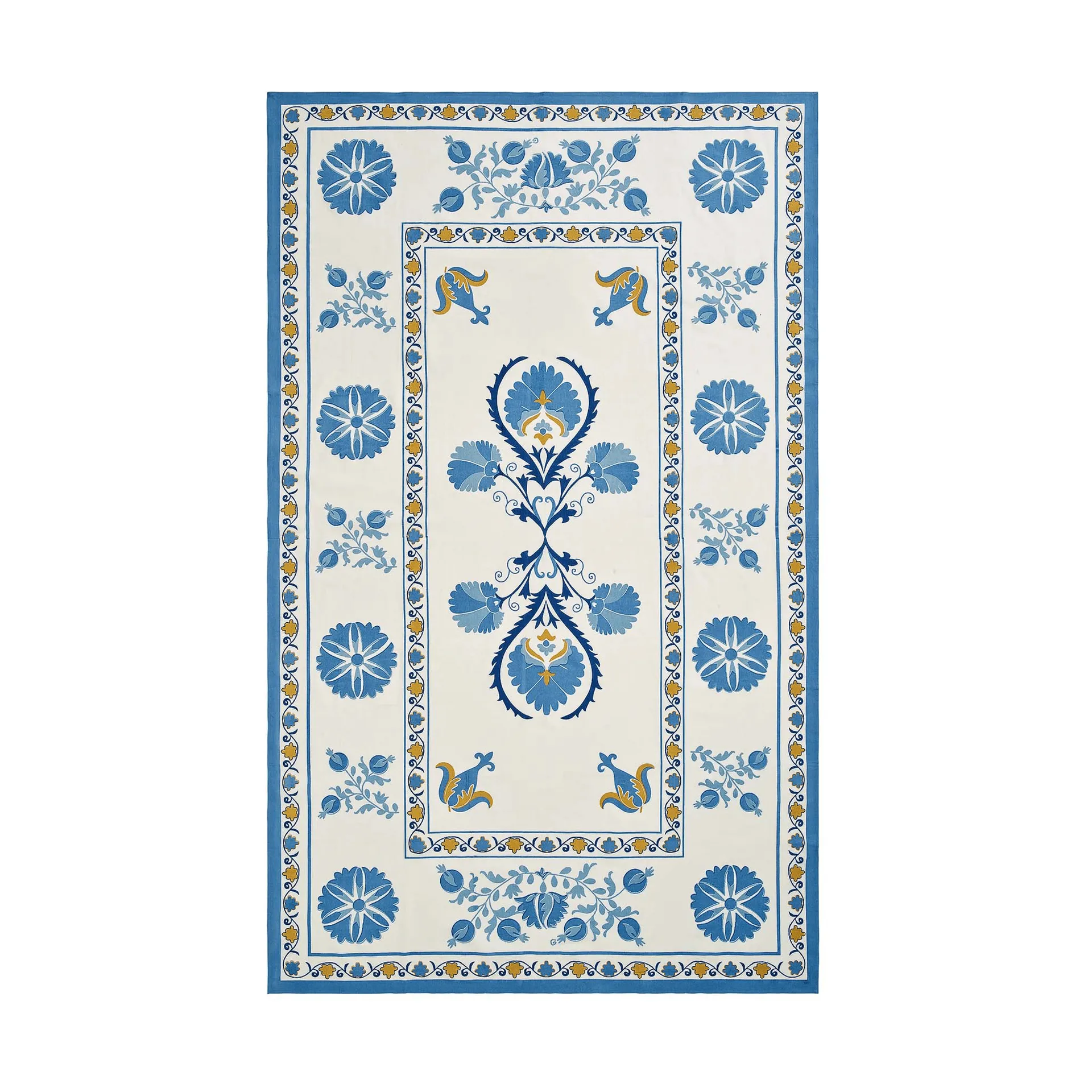 Suzani tovaglia, Blue, 250x150 cm Pick a Poppy