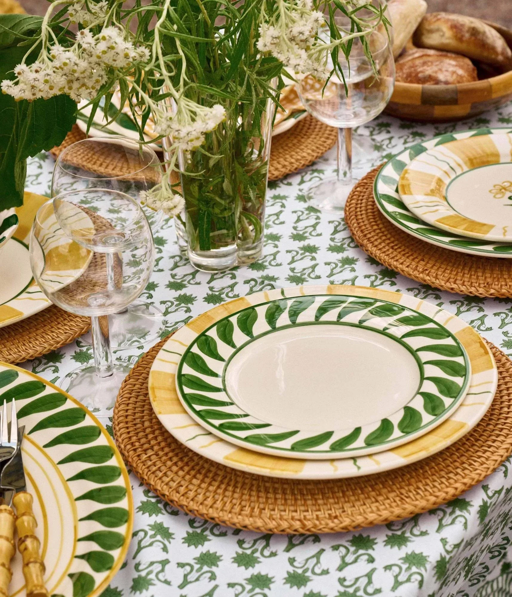 Swirl piatto da insalata, Verde, 22 cm Pick a Poppy