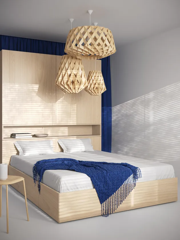 Lampada a sospensione Pilke Signature Ø 36 cm, betulla Pilke