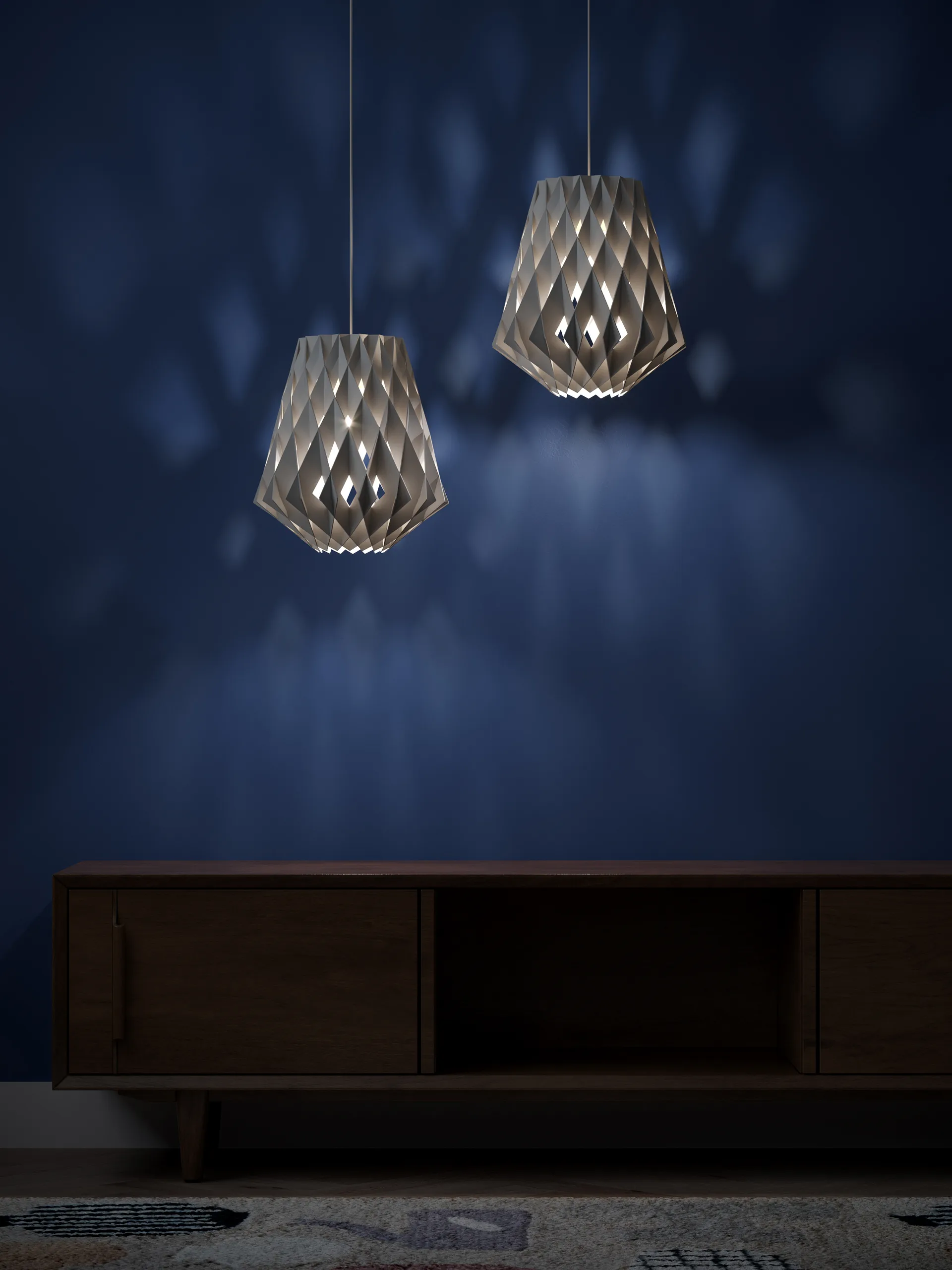 Lampada a sospensione Pilke Signature Ø 36 cm, Bianco Pilke