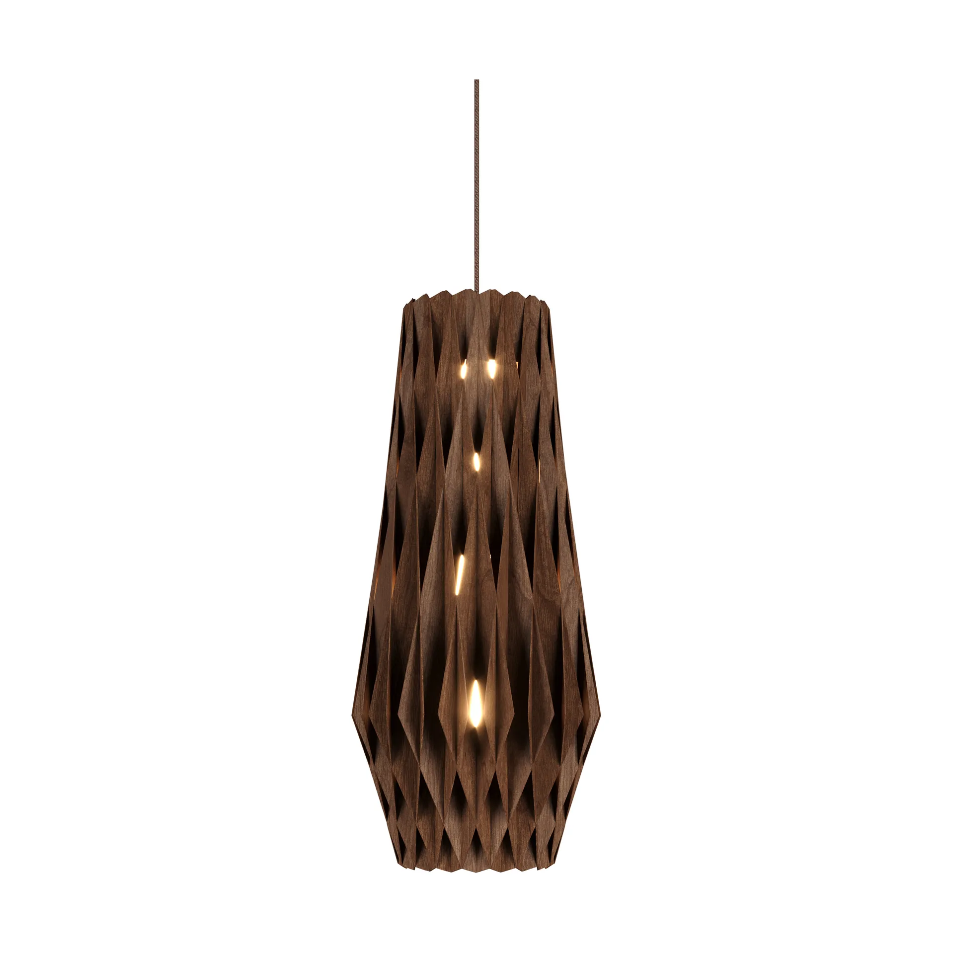 Lampadario Pilke Signature 30/70 cm, Marrone Pilke
