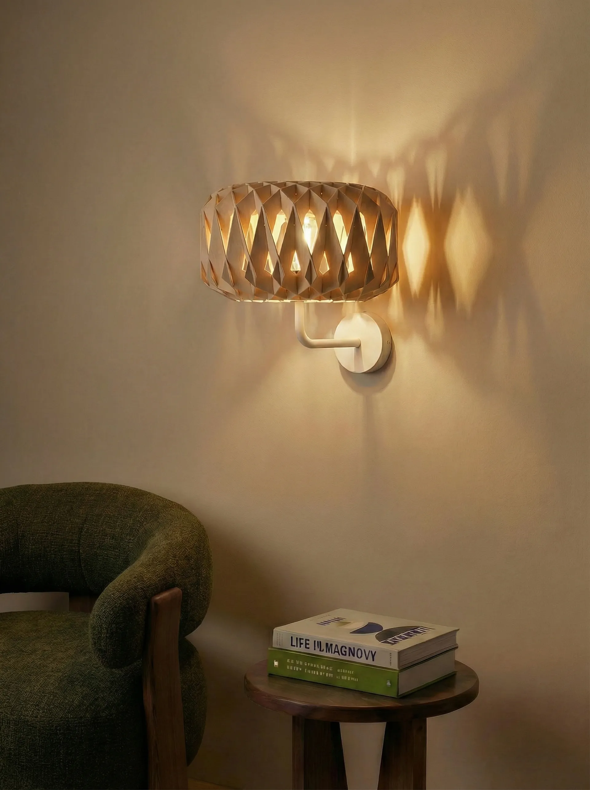 Signature 25 applique da parete, Betulla, Ø28x15,5 cm Pilke