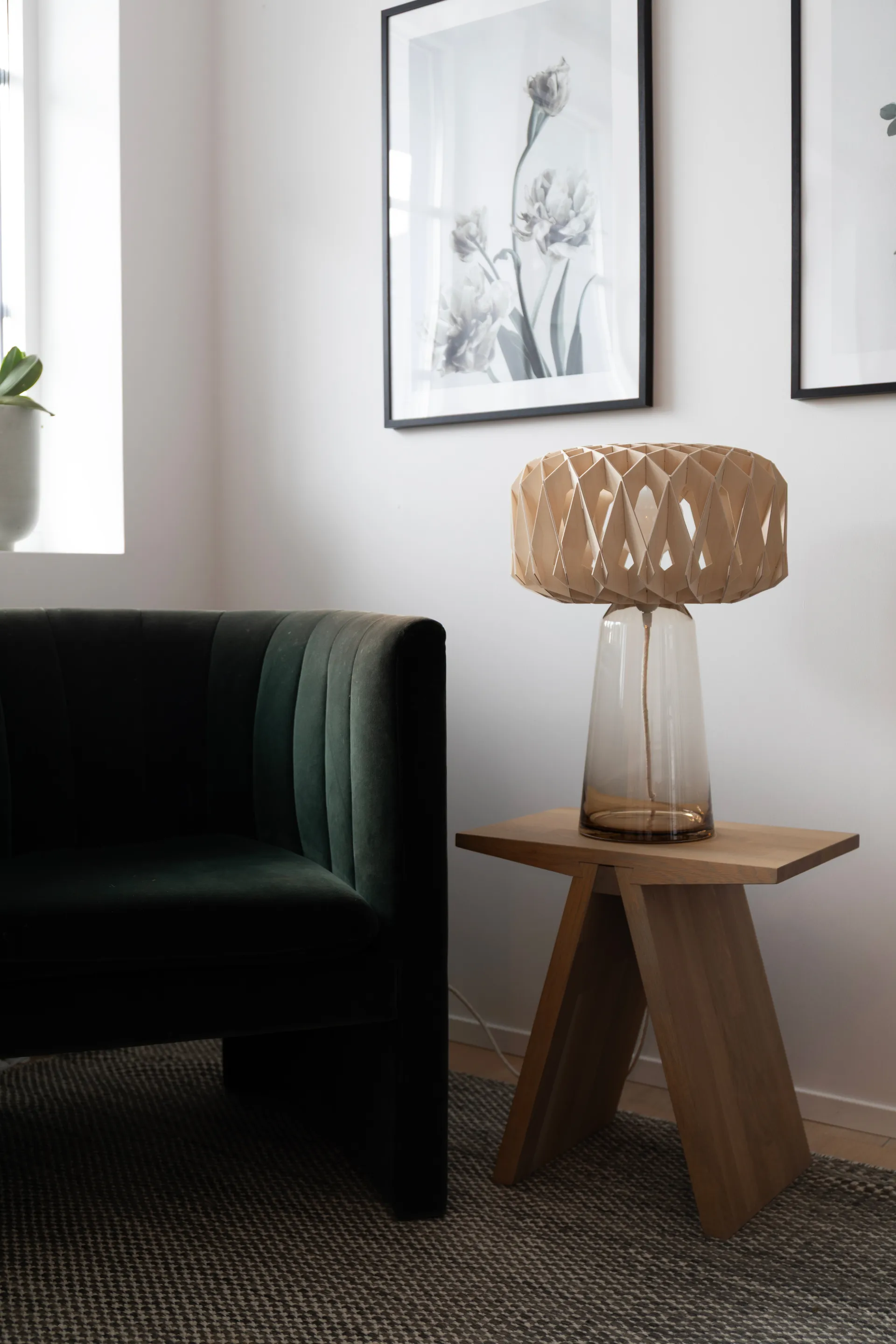 Signature 35 lampada da tavolo, Ambra-betulla, Ø36,5x53 cm Pilke