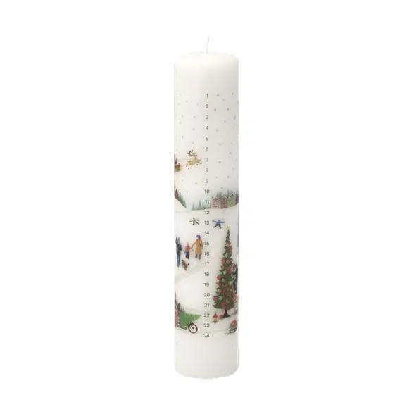 Candela calendario Vinter Ø5x25 cm - Bianco - Pillivuyt