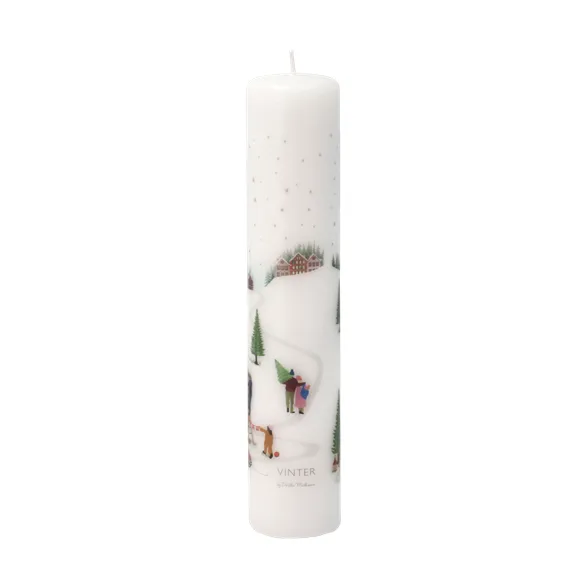 Candela calendario Vinter Ø5x25 cm, Bianco Pillivuyt