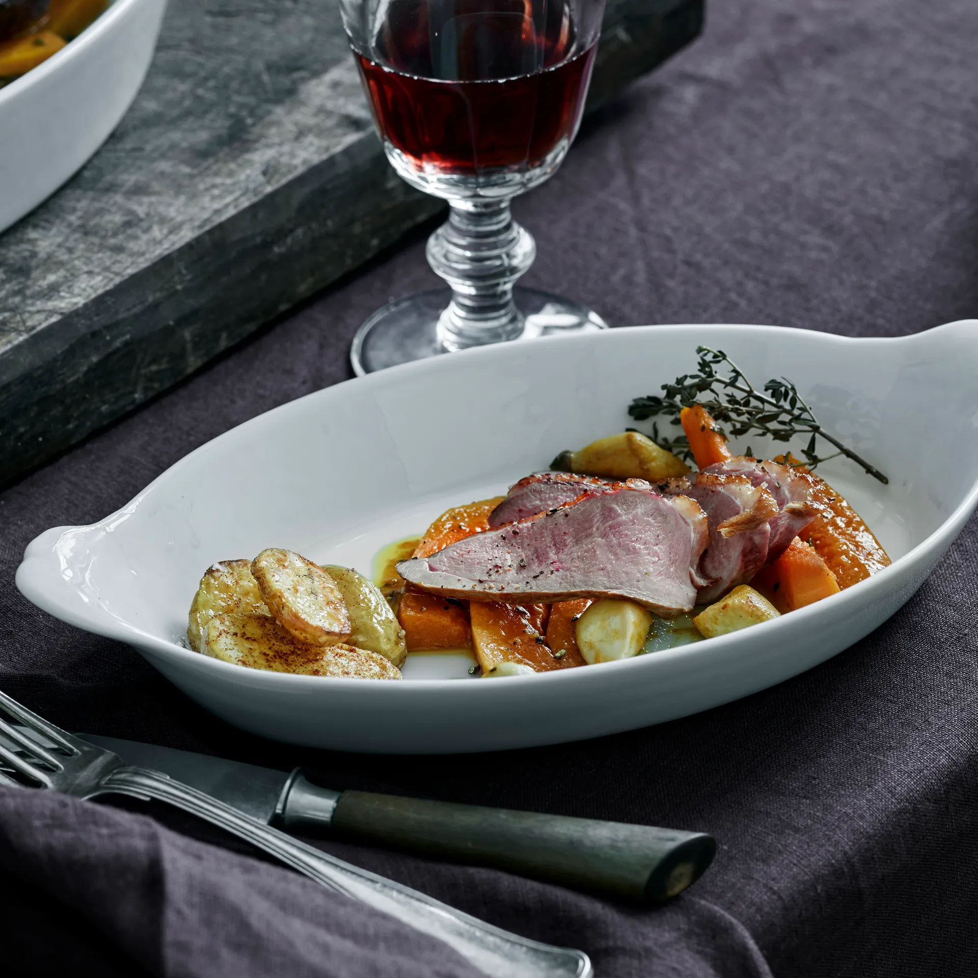 Piatto da portata ovale Pillivuyt bianco, 23x13 cm Pillivuyt