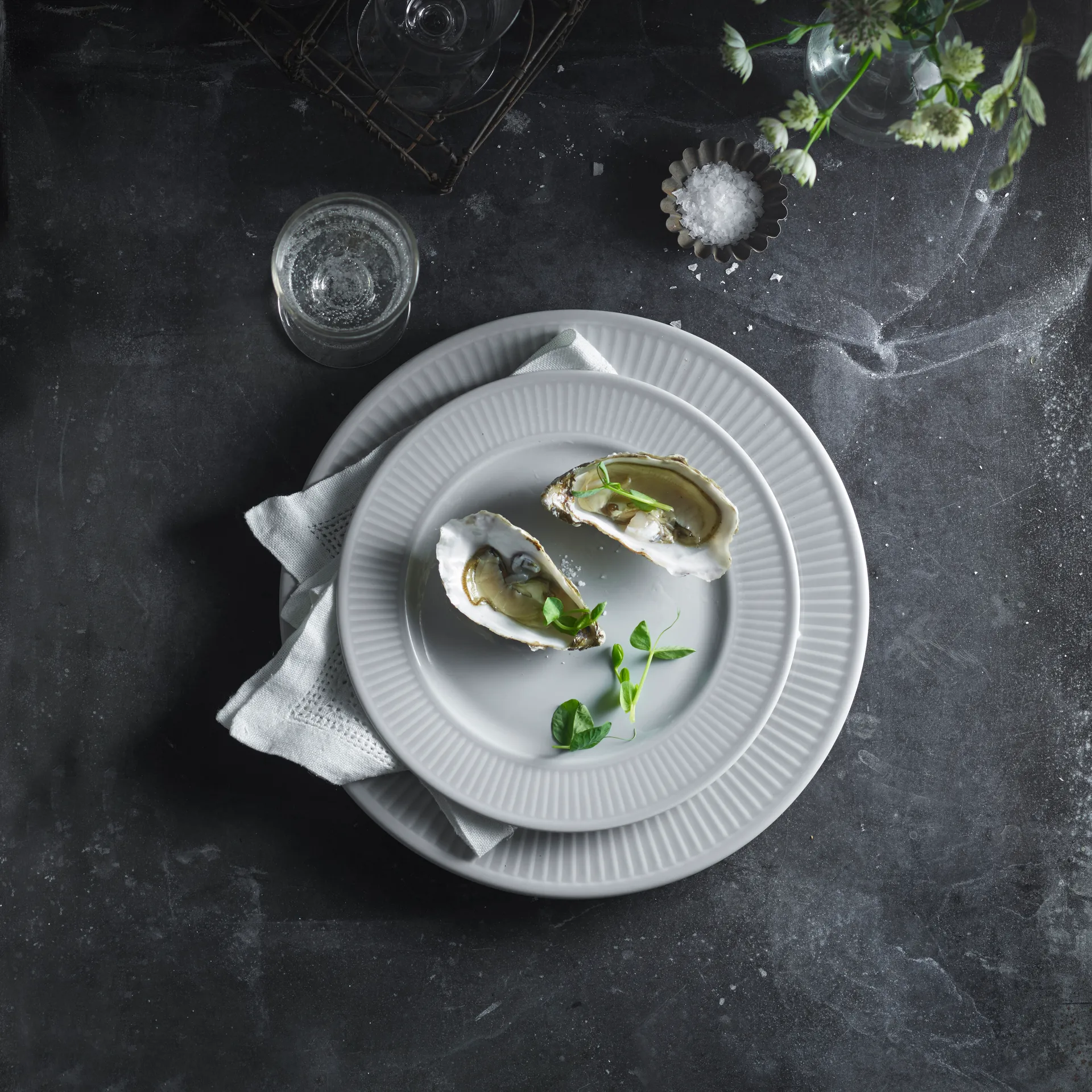 Piatto Plissé Ø 22 cm, Bianco Pillivuyt