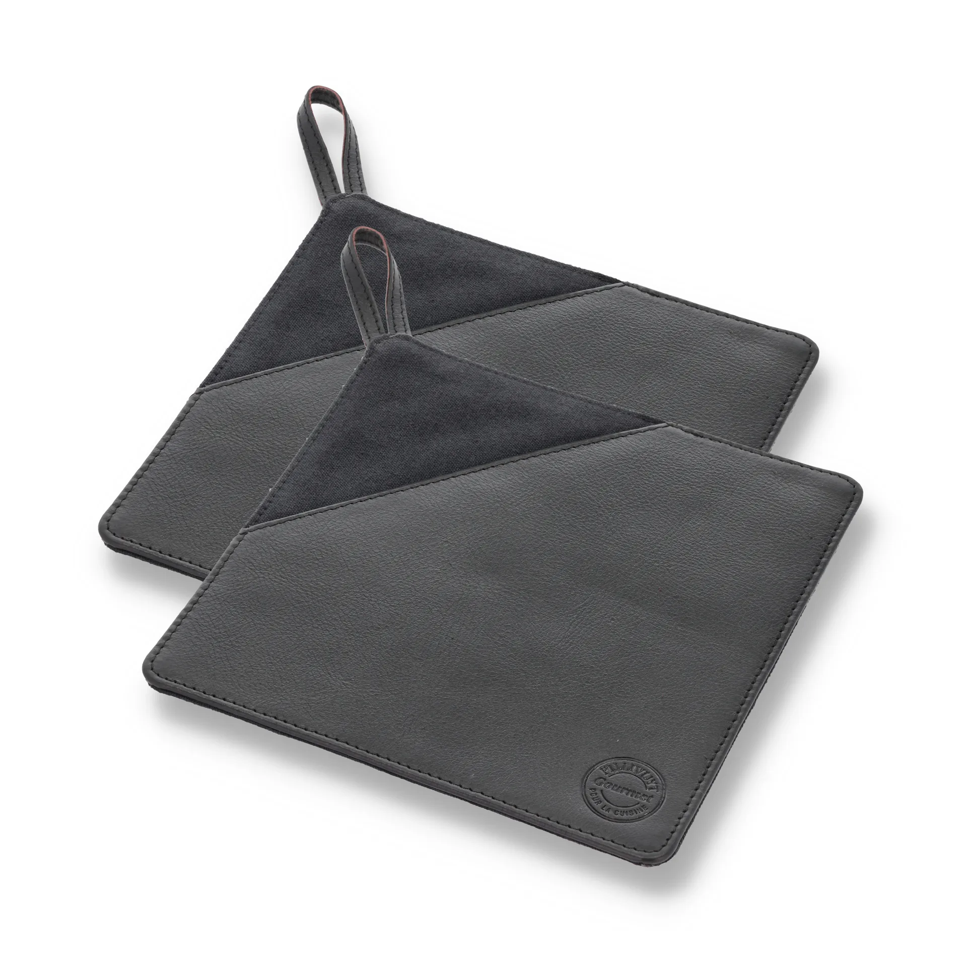 Presina Pillivuyt Gourmet 20,5x20,5 cm, confezione da 2, Pelle nera Pillivuyt