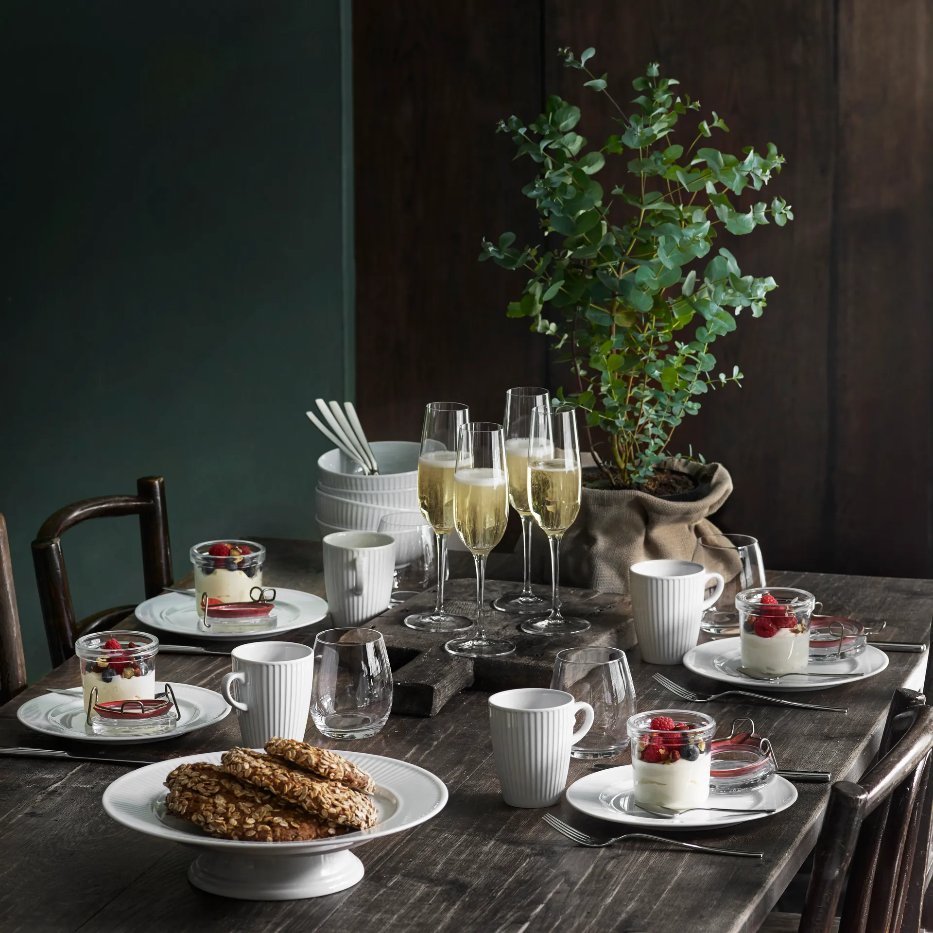 Tazza Plissé 27 cl, Bianco Pillivuyt