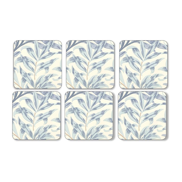 Sottobicchiere Willow Bough, confezione da 6 - Blu - Pimpernel