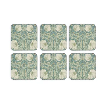 Sottobicchieri Morris & Co Pimpernel confezione da 6 - Verde, blu - Pimpernel