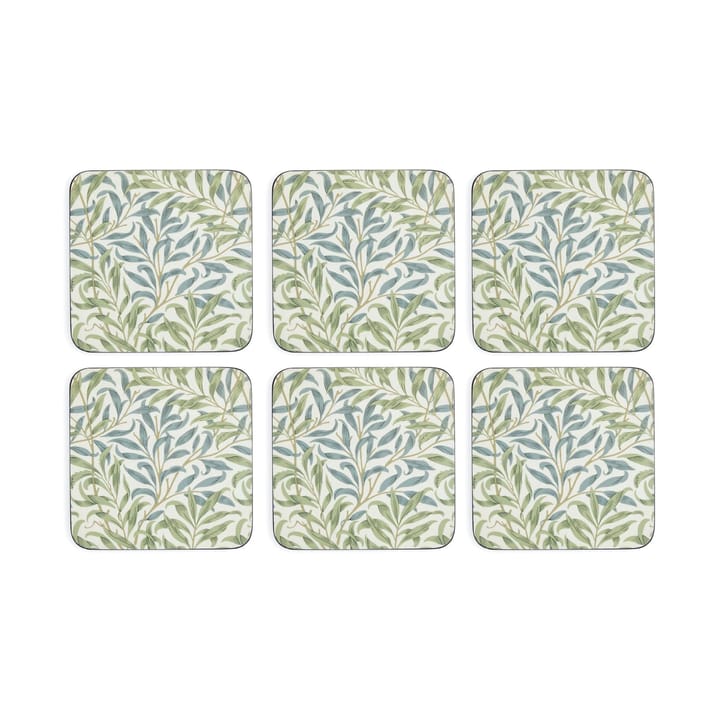 Sottobicchieri Morris & Co Willow Bough confezione da 6 - Verde, blu - Pimpernel
