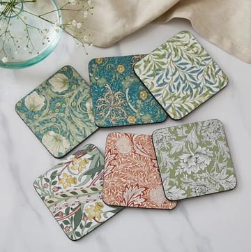 Sottobicchieri Morris & Co Willow Bough confezione da 6 - Verde, blu - Pimpernel