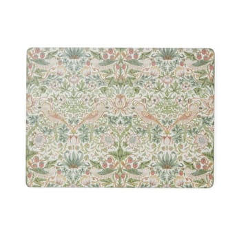 Sottobicchieri Strawberry Thief 40x30 cm confezione da 4 - Verde - Pimpernel