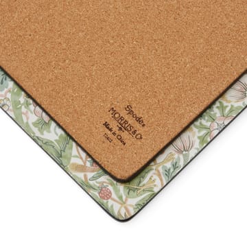 Sottobicchieri Strawberry Thief 40x30 cm confezione da 4 - Verde - Pimpernel