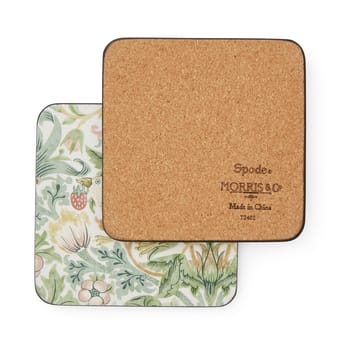 Sottobicchieri Strawberry Thief confezione da 6 - Verde - Pimpernel