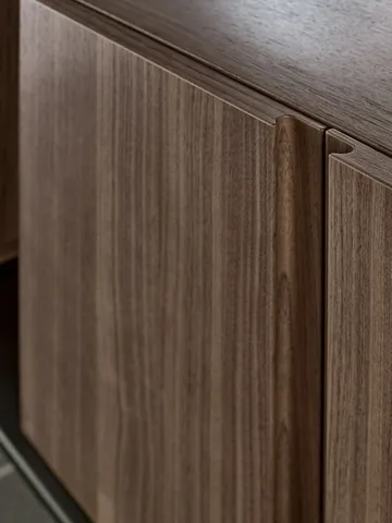 Pira G2 sistema di scaffalature W A Black/Walnut - Pira