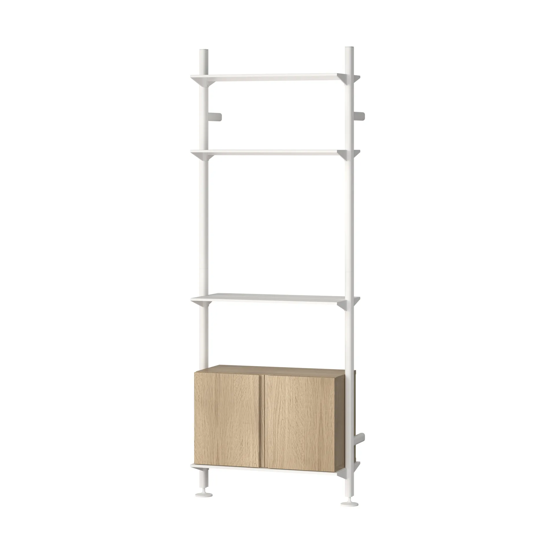 Pira G2 sistema di scaffalature W B White/Oak,  Pira