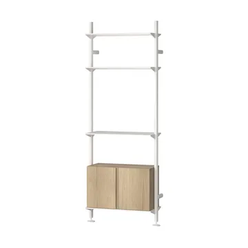 Pira G2 sistema di scaffalature W B White/Oak - Pira