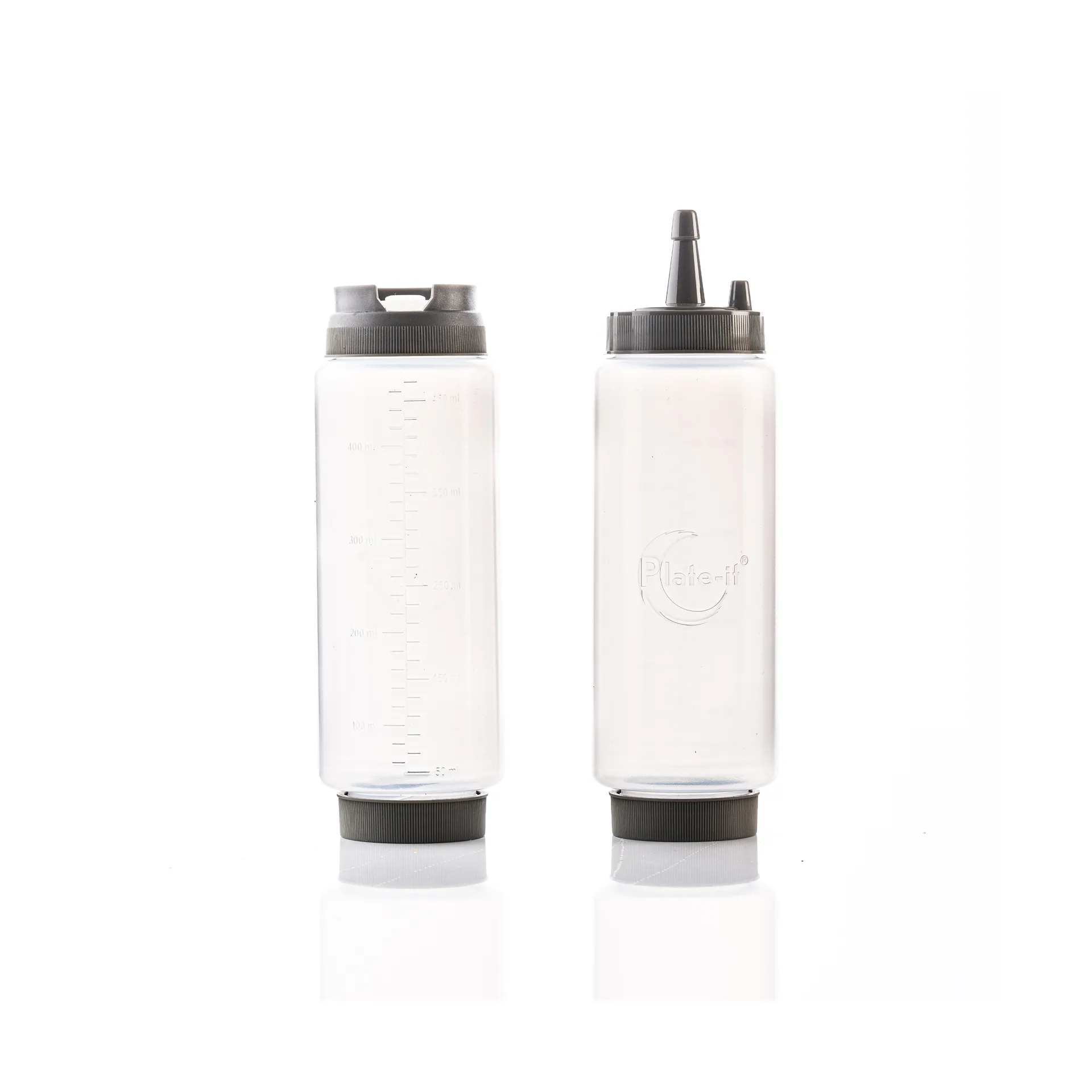 Bottiglia Plate-it per guarnizioni 22 cm confezione da 2, Bianco-grigio Plate It
