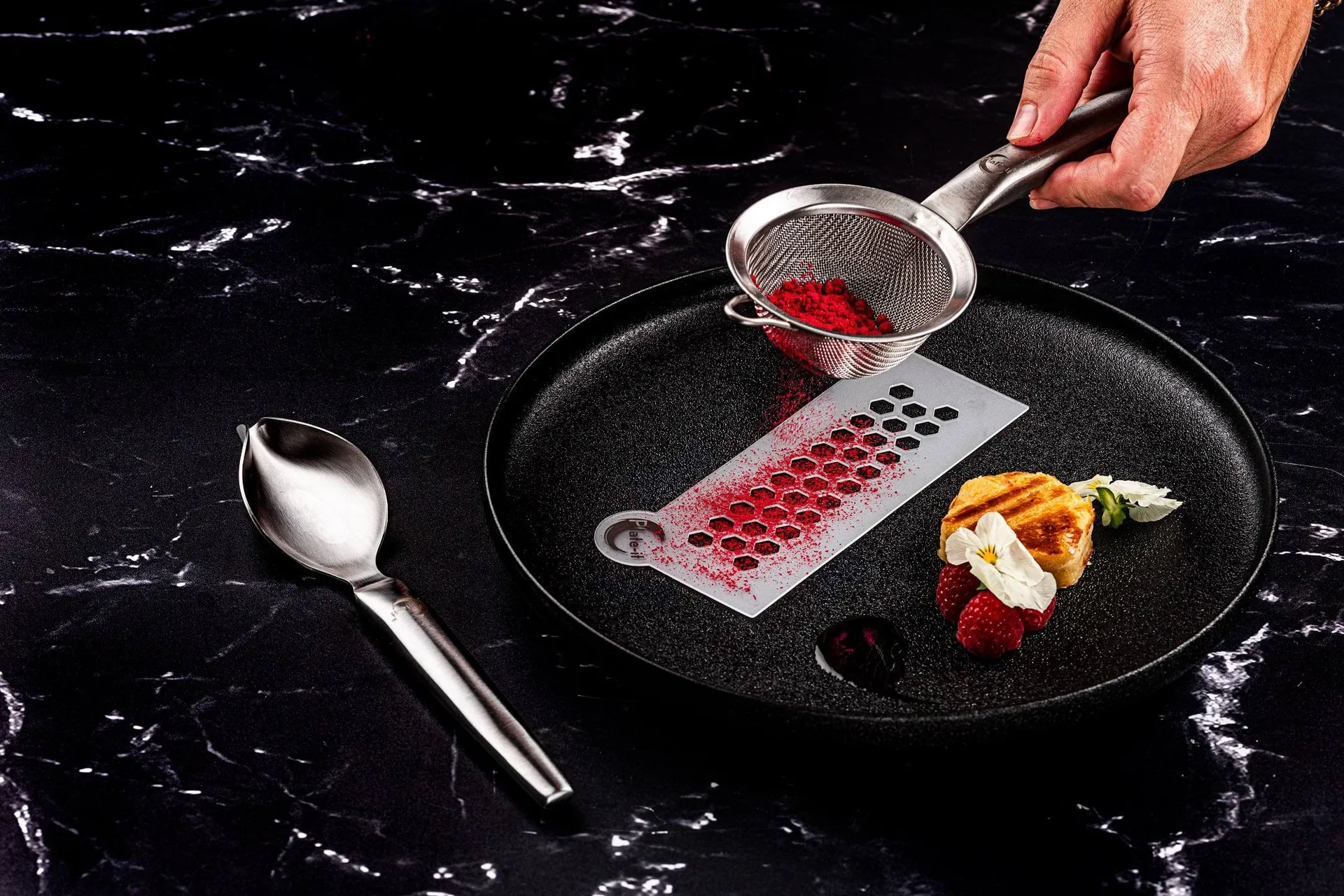 Plate-it setaccio per decorazioni, Acciaio inossidabile Plate It