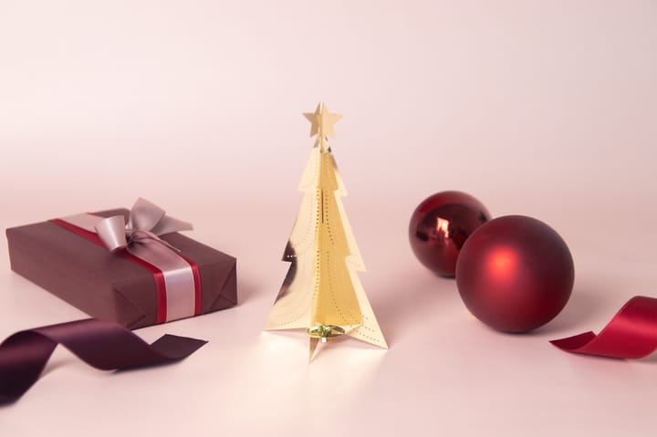 Albero di Natale da tavolo piccolo, 12 cm - Oro - Pluto Design