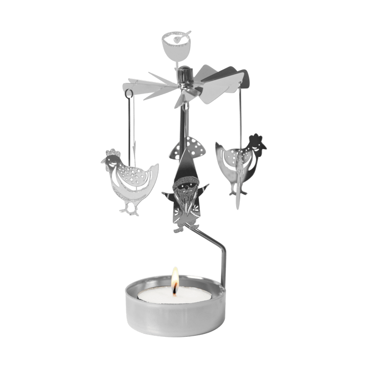 Carillon Fox & Santa  - Argento - Pluto Design