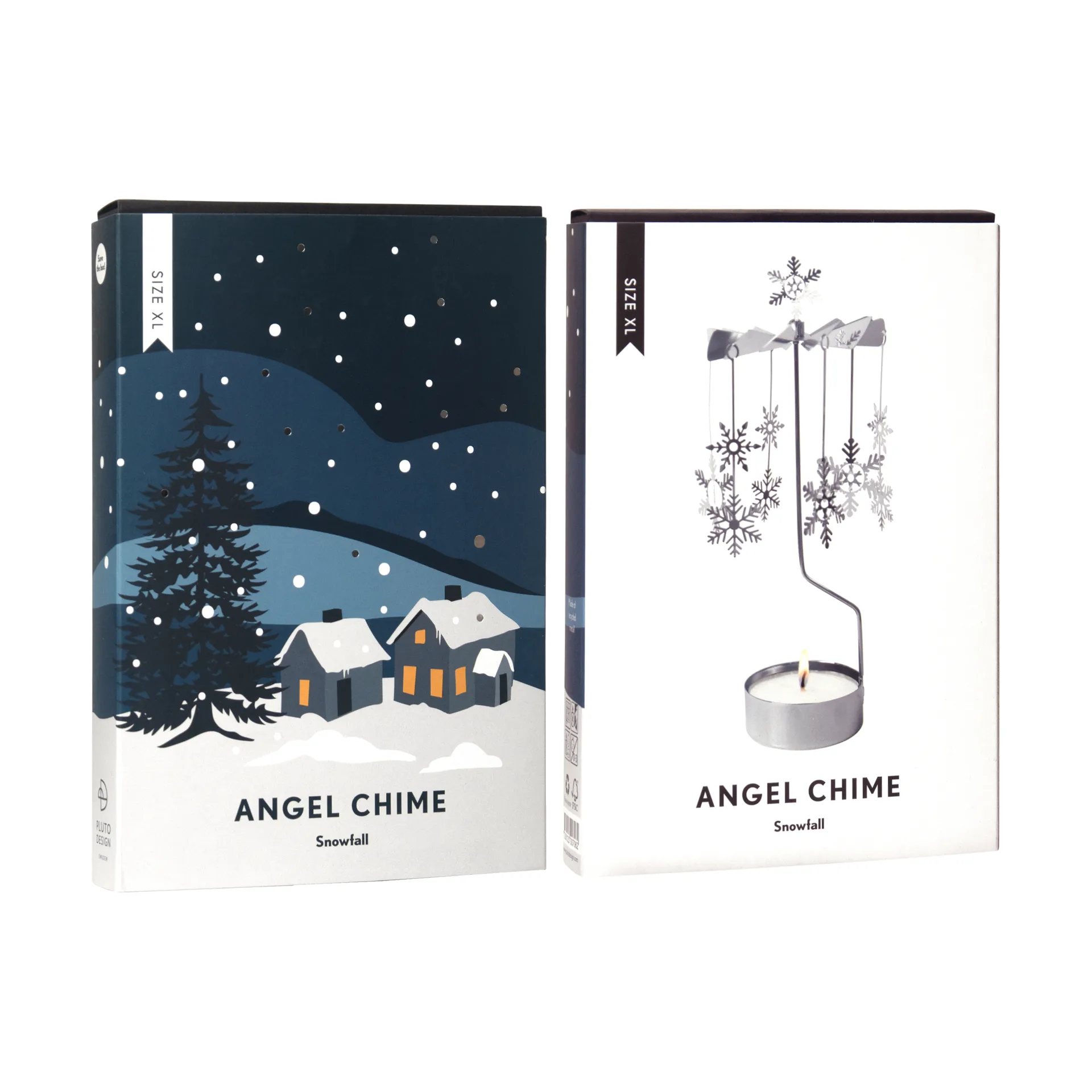 Carillon XL Snowfall, Argento Pluto Design