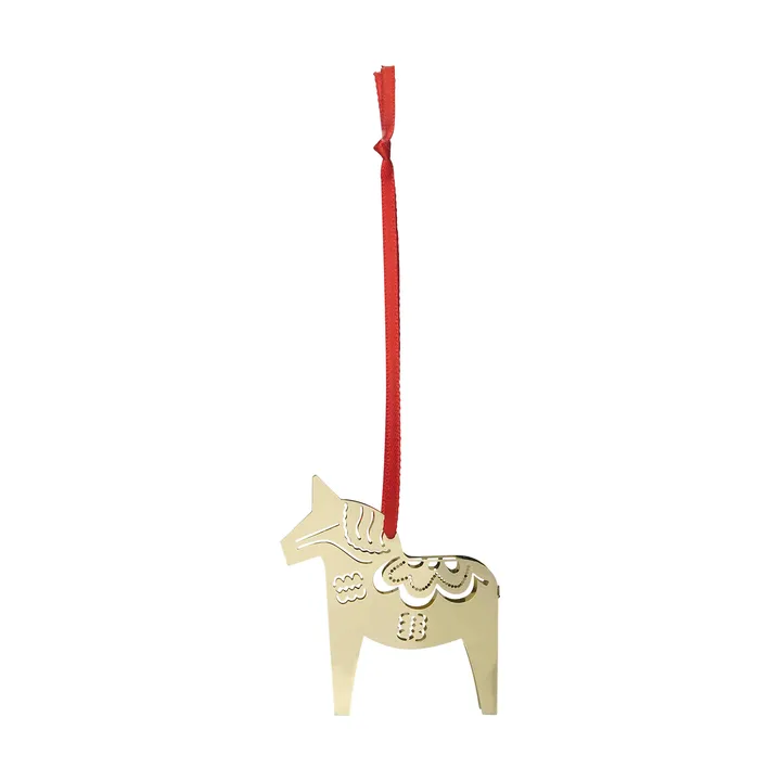 Christmas horse 3D ornamento natalizio - Oro - Pluto Design