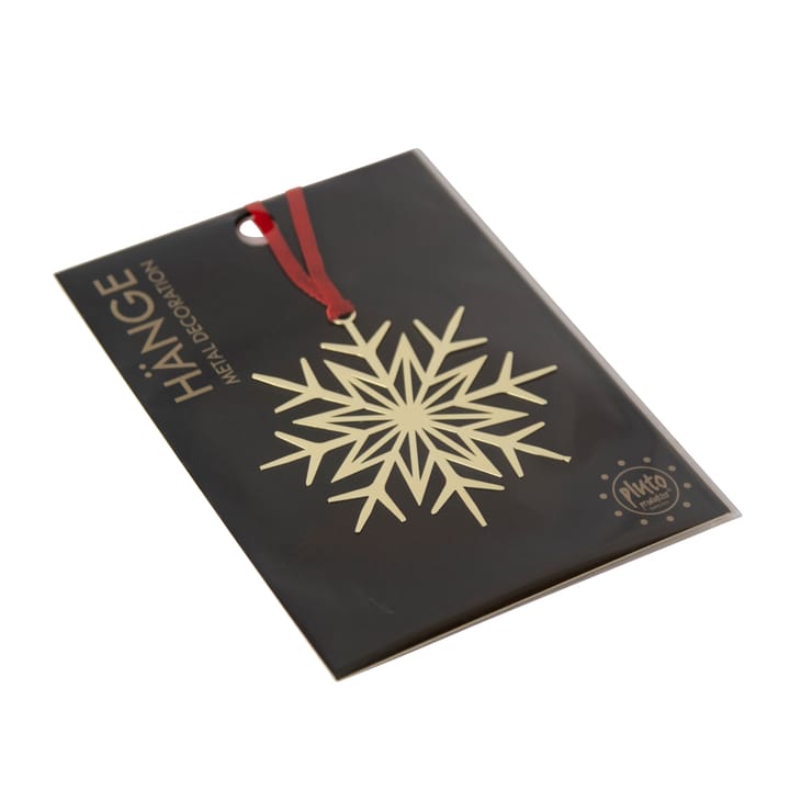 Ciondolo per albero di Natale in metallo Pluto, Stella, color oro Pluto Design