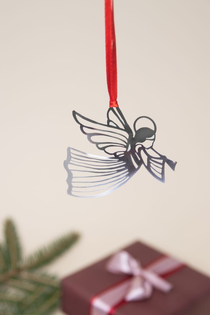 Decorazione angelo con le ali, da appendere, Silver Pluto Design