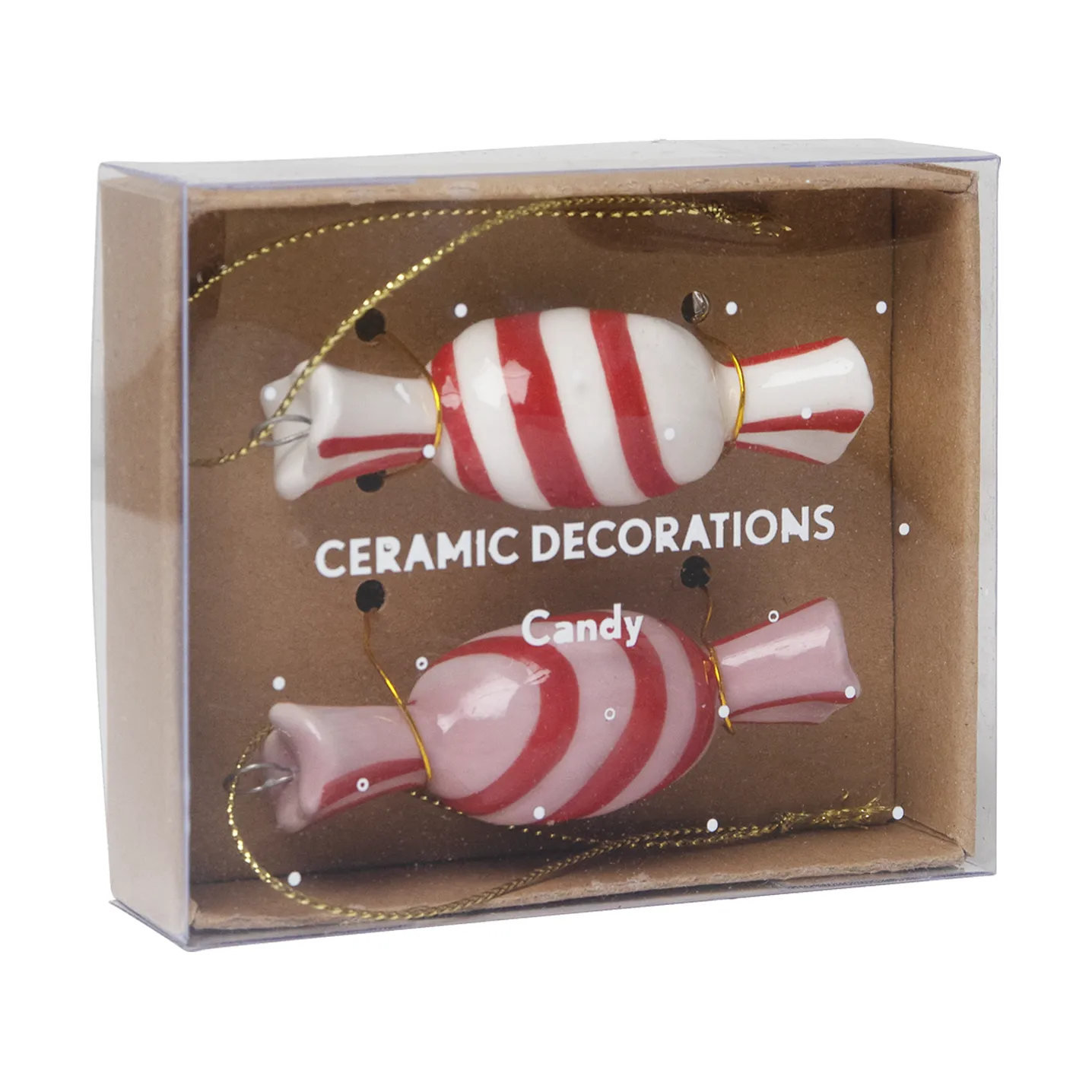 Decorazione Candy, Rosso-bianco Pluto Design