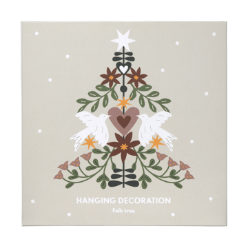 Decorazione Folk tree  - Oro - Pluto Design