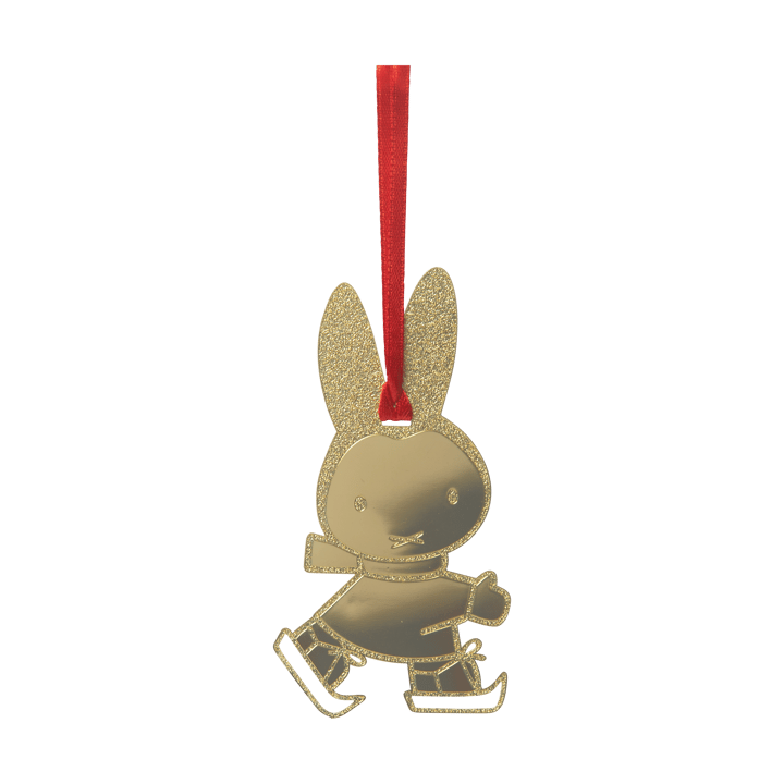 Decorazione Miffy skating  - Oro - Pluto Design