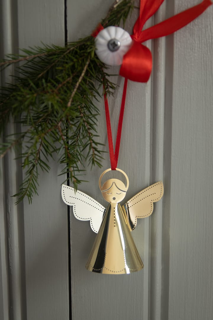 Decorazione natalizia angelo cantante, Oro Pluto Design