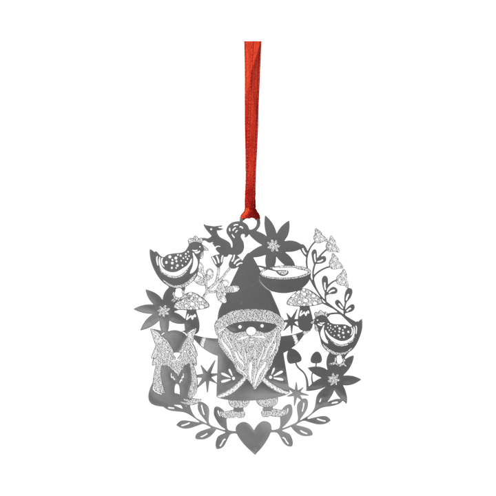 Decorazione natalizia Fox & Santa  - Argento - Pluto Design