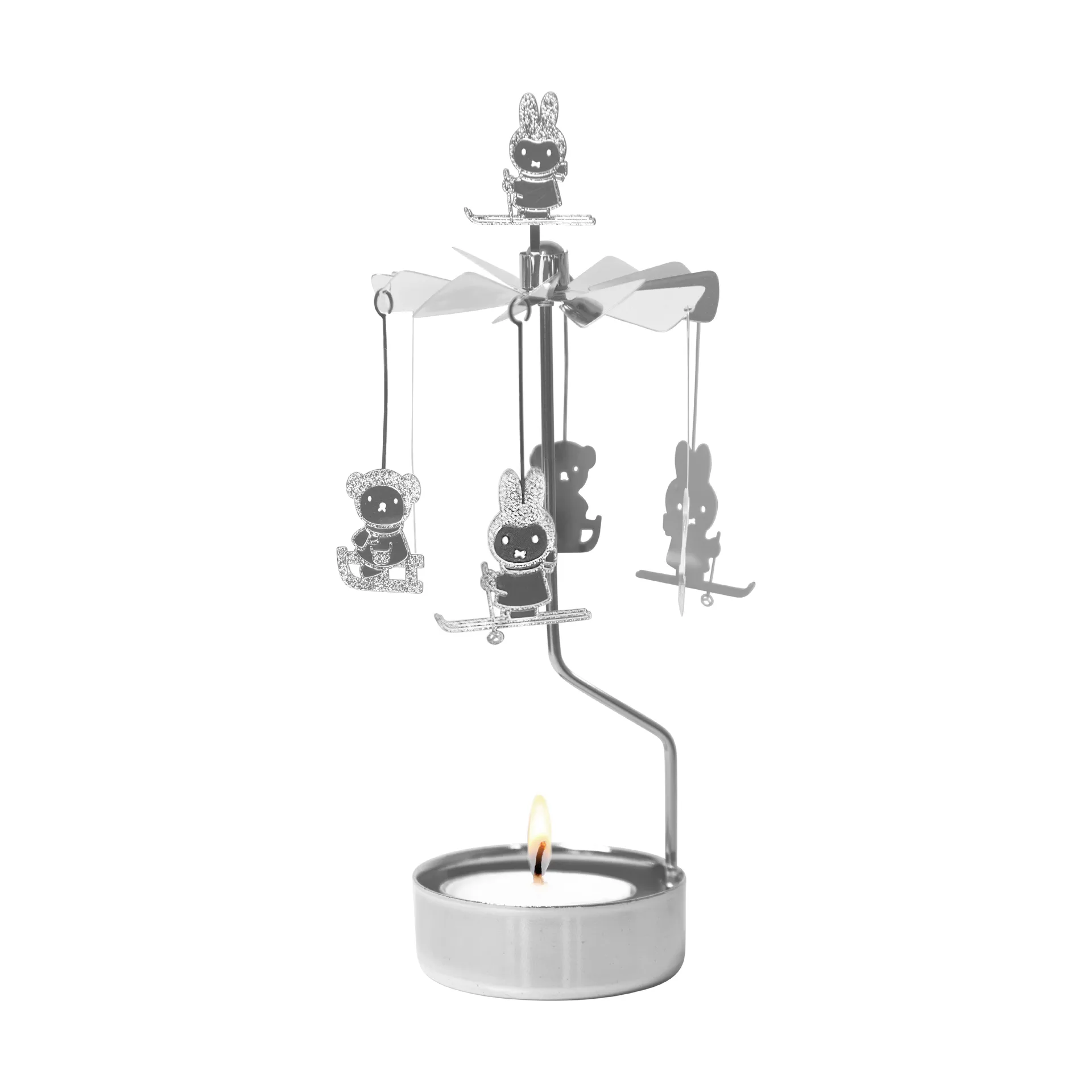 Giostra d'angeli Miffy winter , Argento Pluto Design