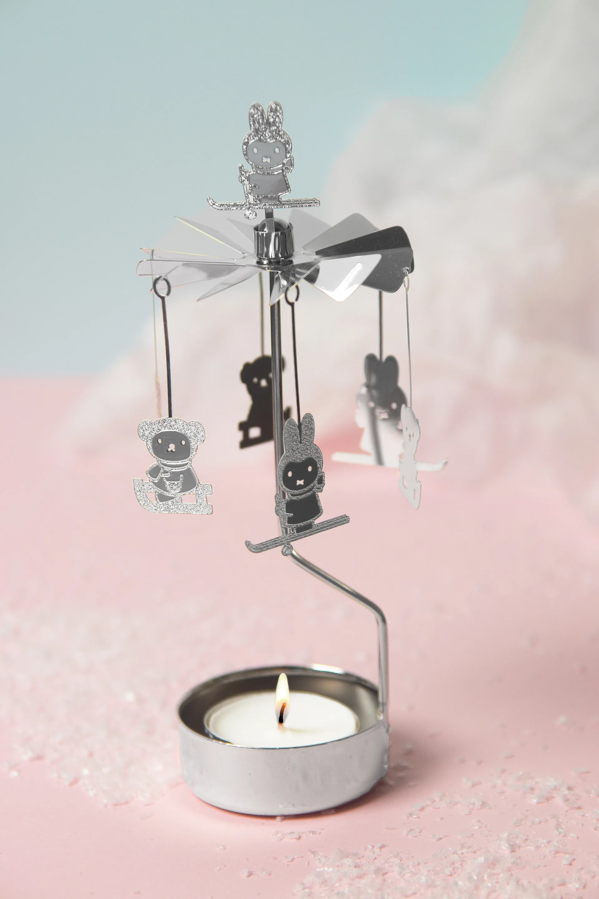 Giostra d'angeli Miffy winter , Argento Pluto Design