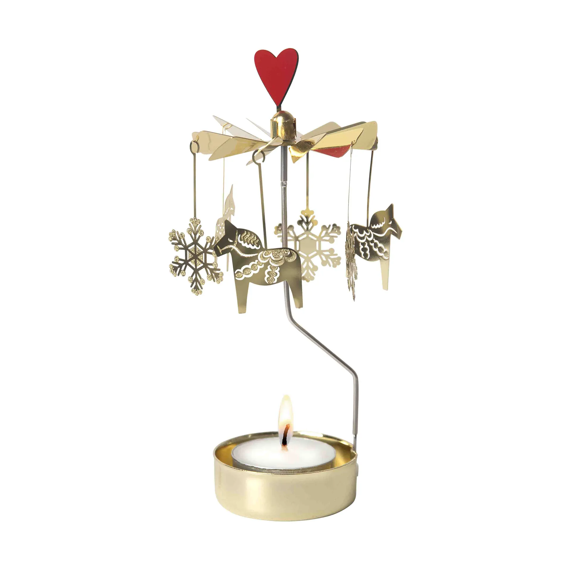 Giostra di angeli cavallo di Natale, Oro Pluto Design