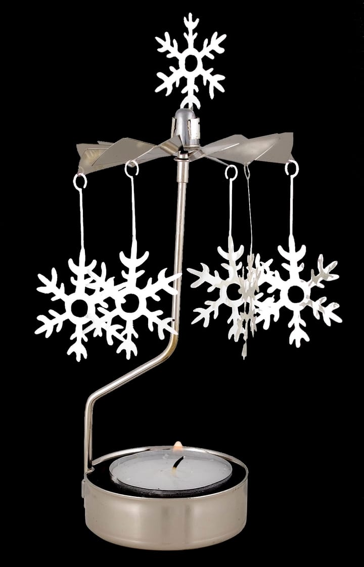 Giostrina portacandela invernale e natalizia - fiocco di neve - Pluto Design