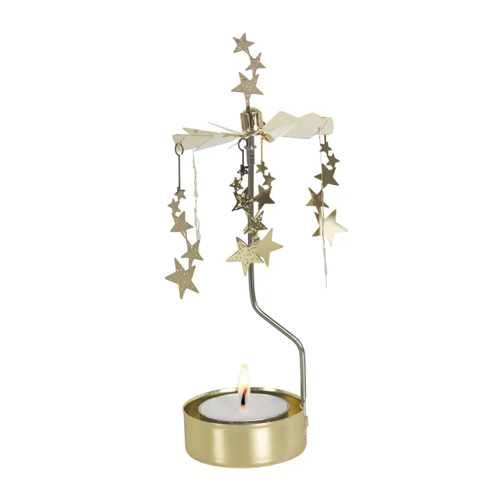 Giostrina portacandele Cielo notturno - Oro - Pluto Design