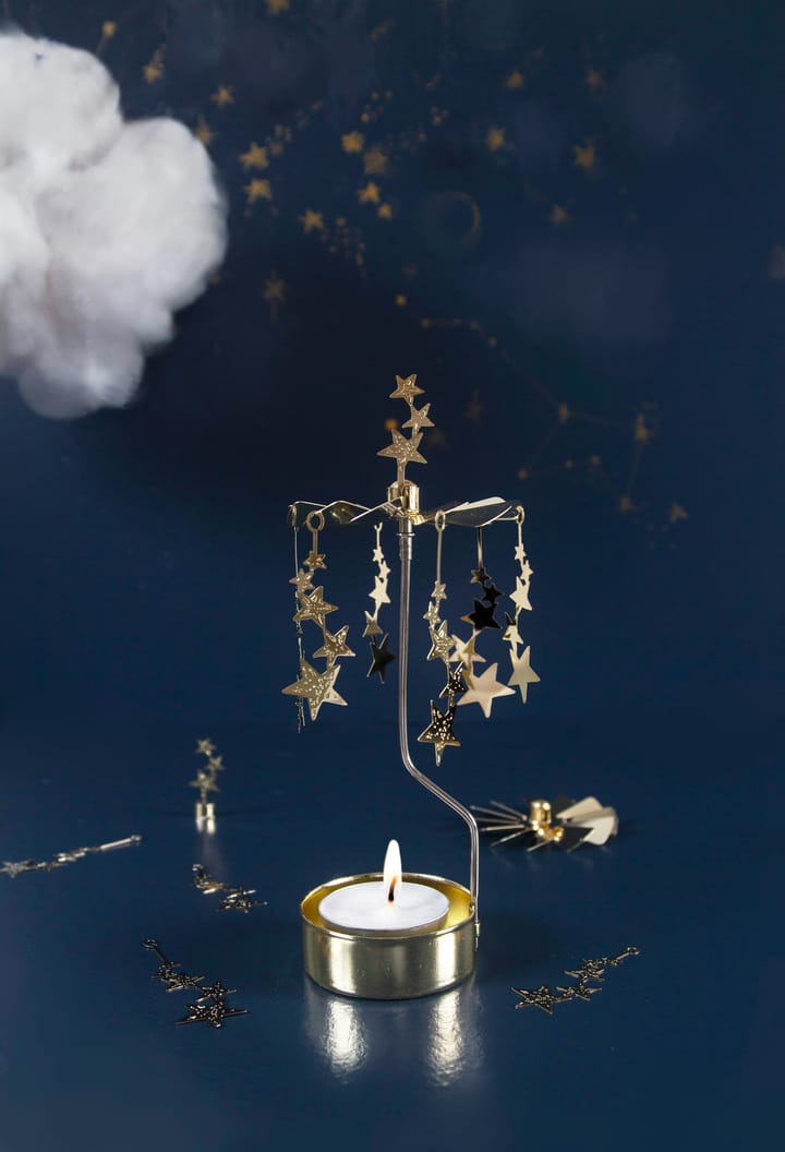 Giostrina portacandele Natthimmel, Oro Pluto Design