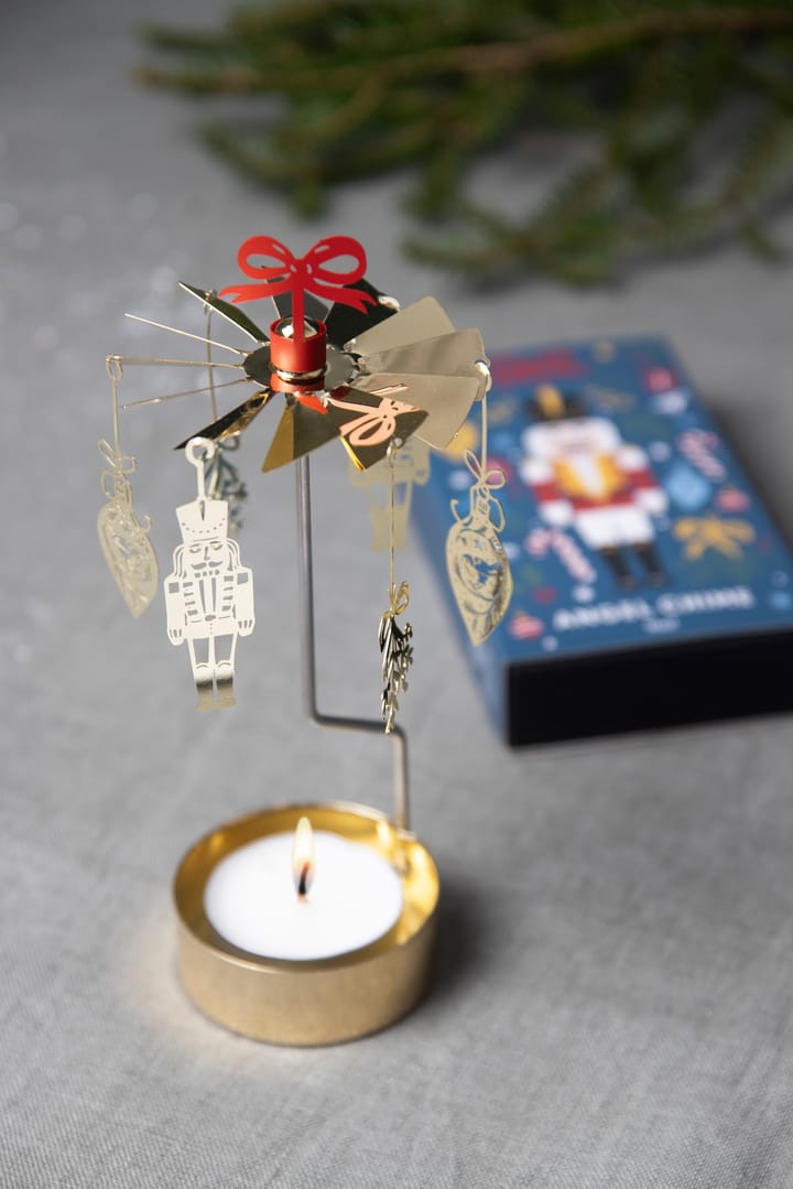 Giostrina portacandele Noel, Oro Pluto Design