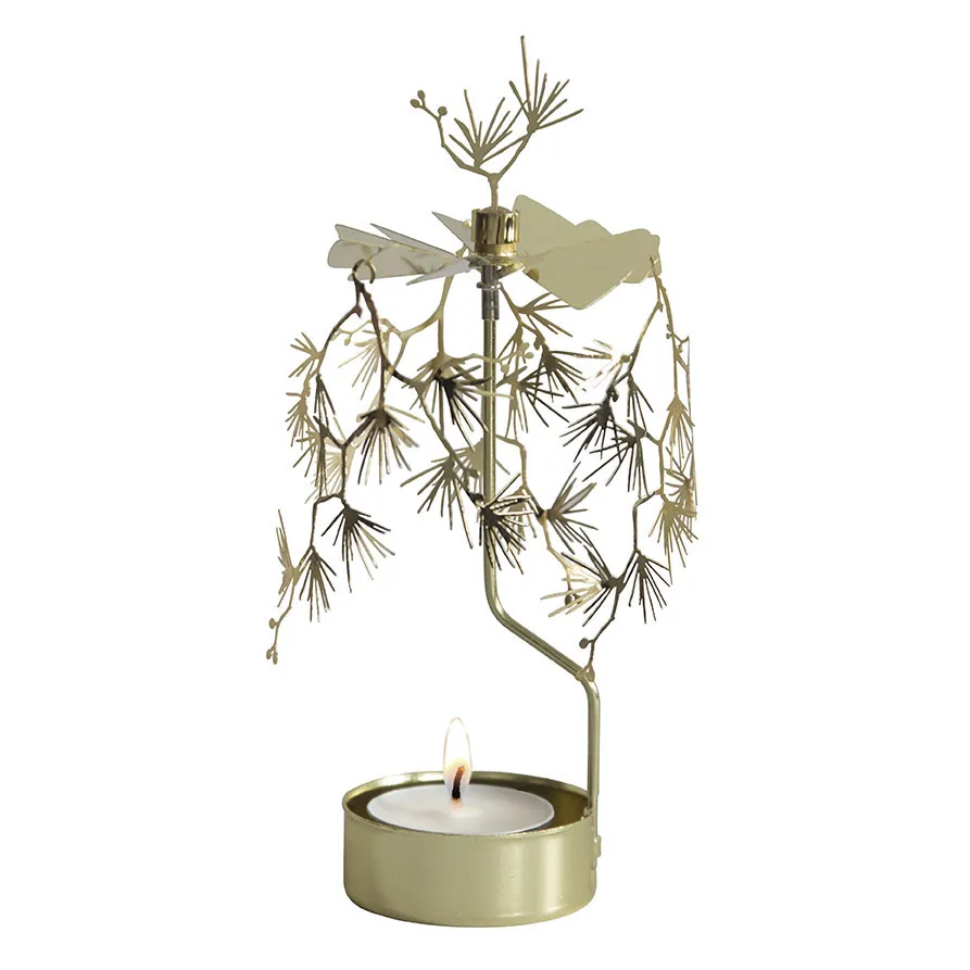 Giostrina portacandele Tall, Oro Pluto Design