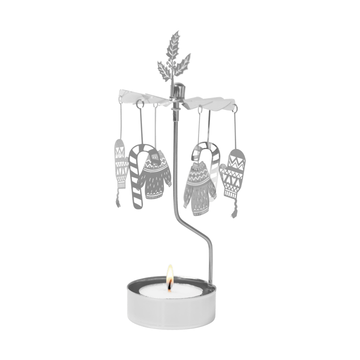 Giostrina portacandele Winter, Argento Pluto Design